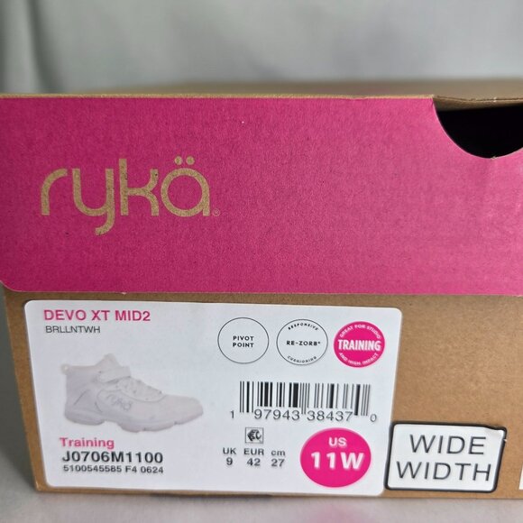 Ryka Women's Devotion XT Mid-Top 2 Training Sneakers - Picture 6 of 7